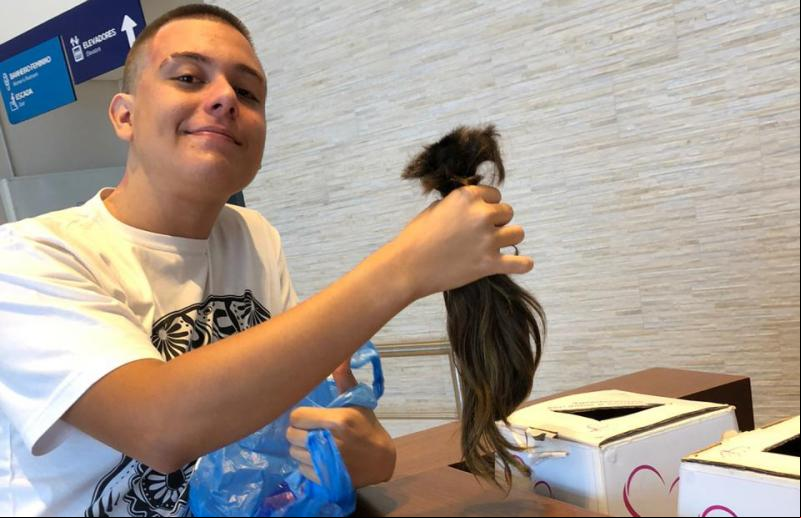 Cedida - Luca deixou o cabelo crescer por quase dois anos