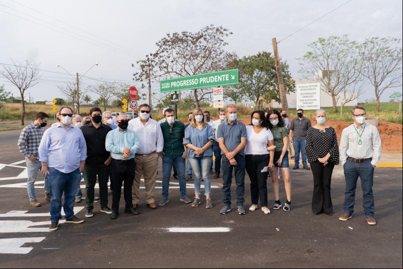 consórcio de empresários entrega trecho da avenida progresso prudente em presidente prudente